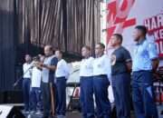 Perkuat Kebersamaan, Pangkoarmada II Hadiri Olahraga Bersama TNI-Polri dan Forkopimda Jatim Sambut Hari Bhayangkara ke-79