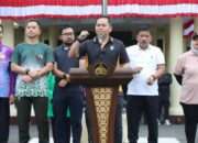 Sinergi Forkopimda Nganjuk Semarakkan Olahraga Bersama Sambut Hari Bhayangkara ke-79