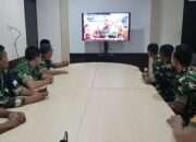 Kodim 0817/Gresik Saksikan Tayangan “Gerak Langkah Pengabdian TNI AD”