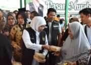 Bupati Sidoarjo Kembali Dampingi Gubernur Jatim Tinjau Pasar Murah