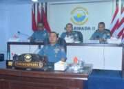 Pangkoarmada II Hadiri Paparan Penanggulangan Bencana Alam Di Aceh, Sumut, dan Sumbar