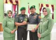 Kodim 0829/Bangkalan Upacara Korps Raport Pindah Satuan dan Sertijab Danramil