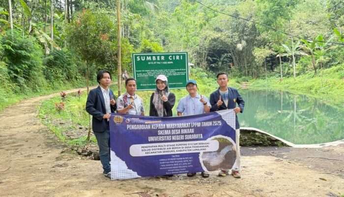 Inovasi Sistem Distribusi Air Bersih di Desa Pandansari Lumajang oleh Tim PKM Dosen TRO Unesa