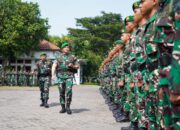 Upacara Pemberangkatan Satgas Yonif TP 837/KT Kodam V/Brawijaya Jalankan Misi Kemanusiaan di Aceh Utara