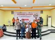 Prajurit Kodaeral XI Turut Sukseskan Donor Darah HUT ke-54 Basarnas