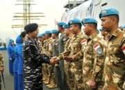 Pangkoarmada II Sambut KRI Sultan Iskandar Muda-367 Kembali ke Home Base, Usai Tuntaskan Misi Perdamaian PBB