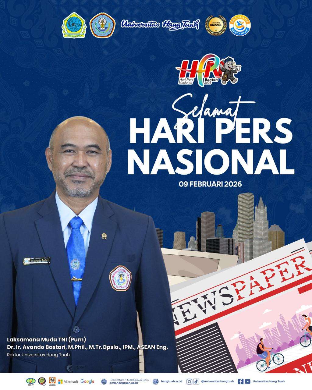 Rektor beserta Civitas Academica Universitas Hang Tuah