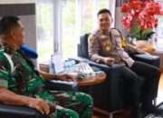 Kapolres Nganjuk Audiensi dengan Komandan POM TNI – AD, Perkuat Sinergi Penegakan Hukum