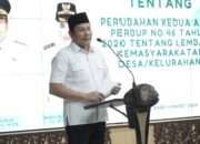 Perkuat Sinergi Desa, Bupati Subandi Sosialisasikan Aturan Baru Lembaga Kemasyarakatan