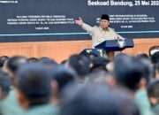 Presiden Prabowo Sampaikan Taklimat kepada Seribu Perwira Siswa TNI dan Polri
