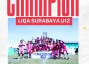 SSB Farfaza Juara 1 Champion Liga Surabaya U-12, Taklukkan Lawan di Lapangan Pabean