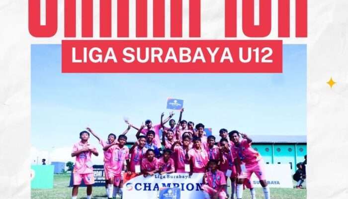SSB Farfaza Juara 1 Champion Liga Surabaya U-12, Taklukkan Lawan di Lapangan Pabean
