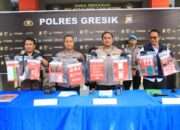 Polres Gresik Bongkar Jaringan Narkoba Amankan 2 Tersangka Pengedar dan 209 Gram Sabu