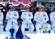 Kaskoarmada II Hadiri Upacara Peringatan Hari Bhayangkara ke-80 di Polda Jatim