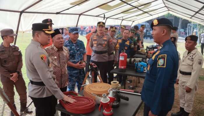 Perkuat Kolaborasi Hadapi Kekeringan dan Karhutla, Polres Jombang Gelar Apel Siaga Bencana