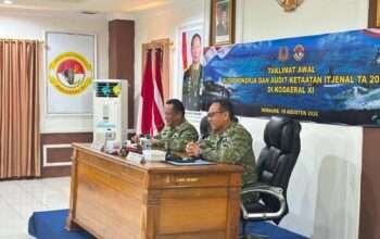Kodaeral XI Sambut Tim Audit Itjenal, Gelar Taklimat Awal Audit Kinerja dan Ketaatan TA. 2026
