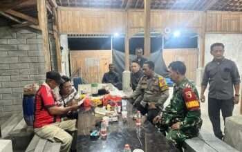 Bhabinkamtibmas dan Babinsa Sambang Desa Tawangsari, Perkuat Sinergitas Jaga Kamtibmas