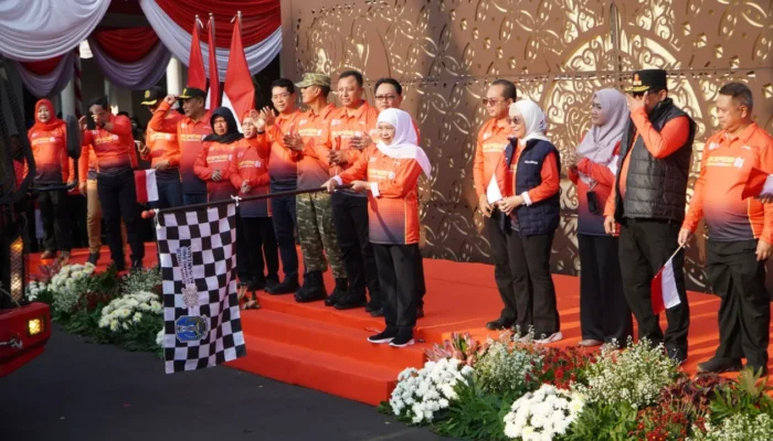 Gubernur Khofifah Lepas Pendakian Ekspedisi 81 Arjuno 3339 MDPL