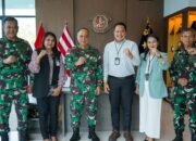 Dankodaeral IX Terima Courtesy Call Pimpinan Bank Mandiri Ambon Pattimura, Perkuat Sinergi