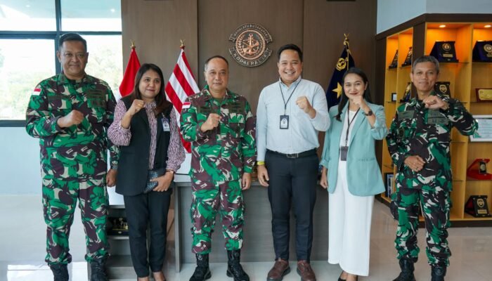 Dankodaeral IX Terima Courtesy Call Pimpinan Bank Mandiri Ambon Pattimura, Perkuat Sinergi