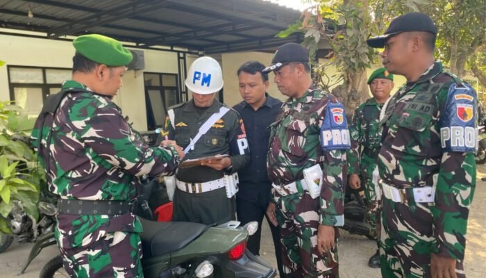 Subdenpom V/4-4 Bangkalan Gelar Razia Dalam Satuan dalam Rangka Opsgaktib Polisi Militer “Waspada Wira Clurit”
