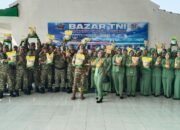 Semarak HUT ke-81 TNI, Kodim 0817/Gresik Hadirkan Bazar Kebutuhan Pokok