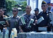 Pangkoarmada II Hadiri Press Conference Keberhasilan TNI AL Gagalkan Peredaran Barang Ilegal