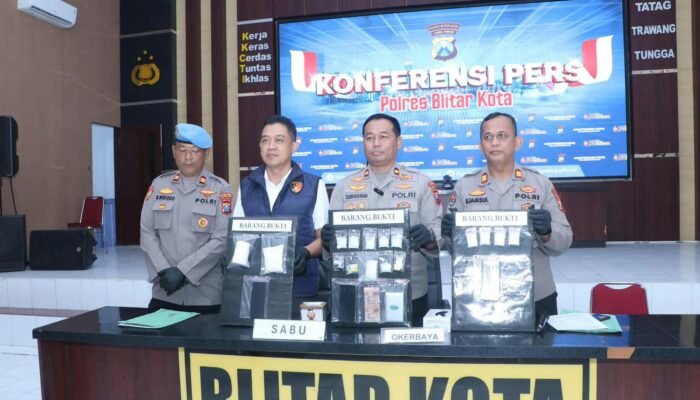 Wujudkan ‘Zero Narkoba’, Polres Blitar Kota Ungkap Sejumlah Kasus Narkotika dan Amankan Tersangka Pengedar